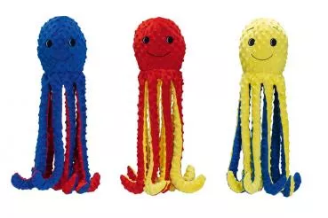 Oktopus - verschiedene Farben - 56 cm lang